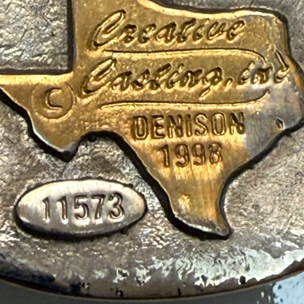 50th Anniversary engineering employees Gold and Silver Commemorative Belt Buckle